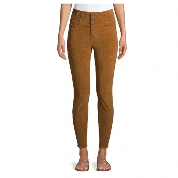 🆕NOHO Plus-Size Corduroy Corset Skinny Jeans 21🆕 - Picture 2 of 15